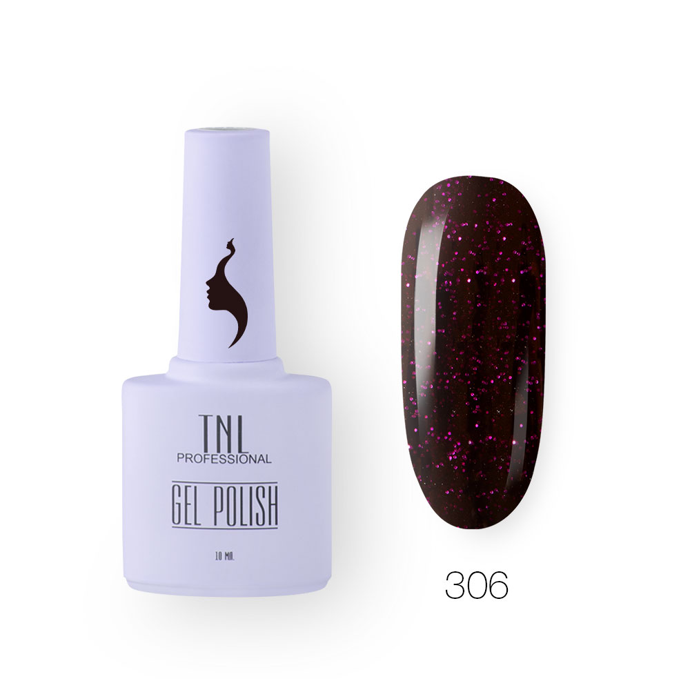 Гель-лак TNL 8 Чувств №306 – ягодные звезды (10 мл.)
