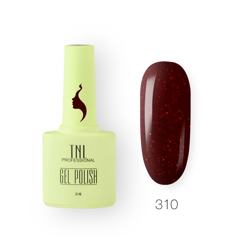 Гель-лак TNL 8 Чувств №310 – сияющие ягоды (10 мл.)