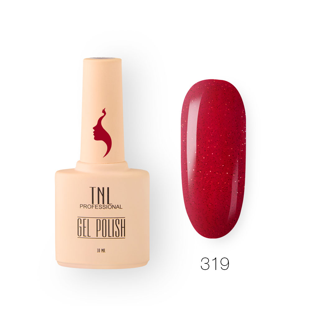 Гель-лак TNL 8 Чувств №319 – брусничный всплеск (10 мл.)