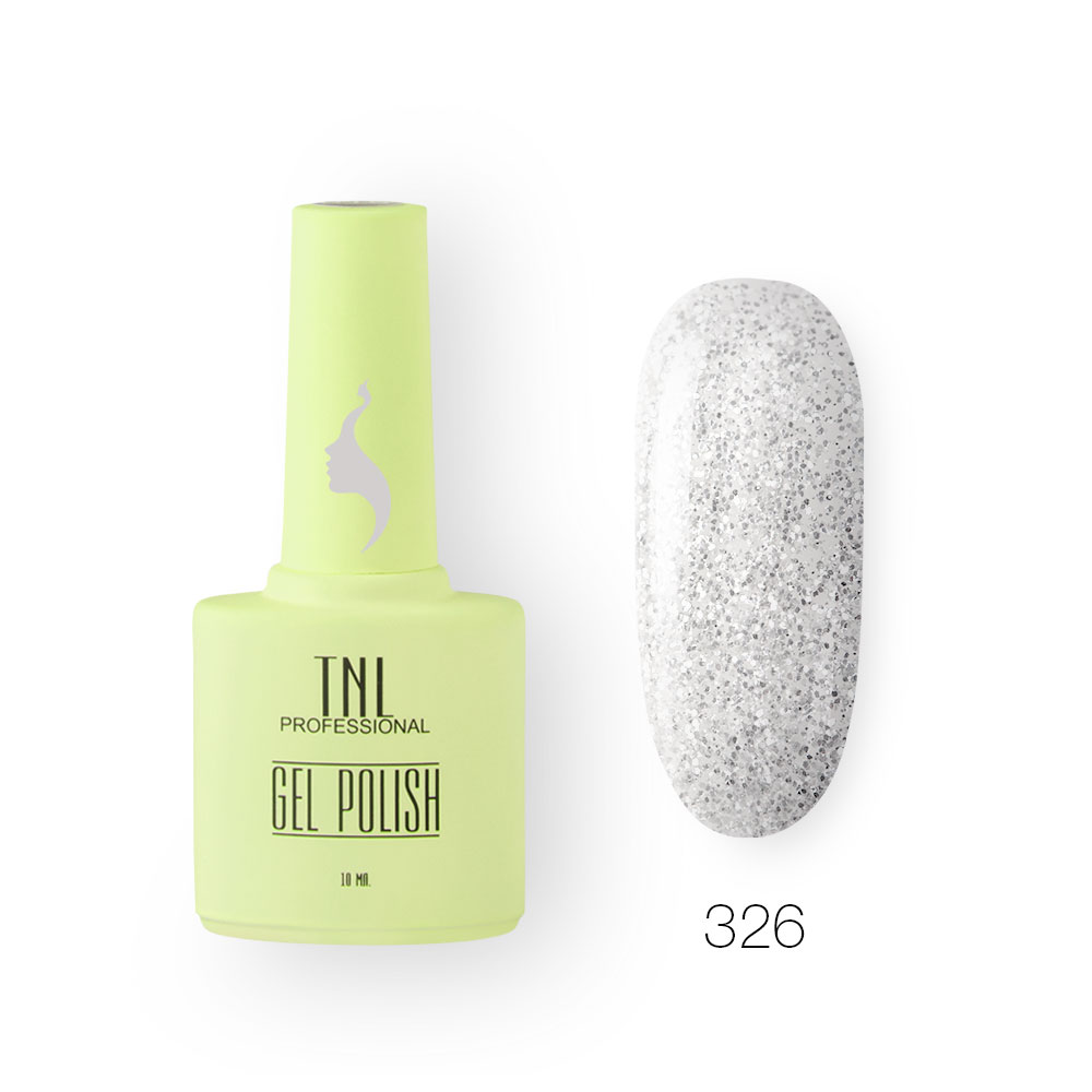 Гель-лак TNL 8 Чувств №326 – снежинки (10 мл.)