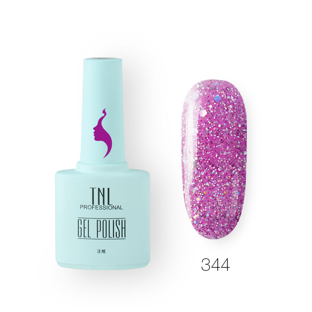 Гель-лак TNL 8 Чувств №344 – сияние мальвы (10 мл.)