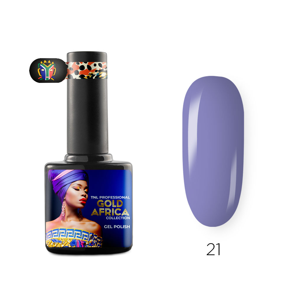Гель-лак TNL Gold Africa №21 – Голубой носорог (10 мл.)