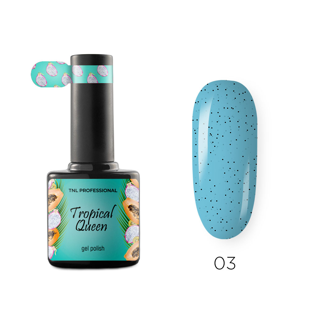 Гель-лак TNL Tropical queen №03 – голубая малина (10 мл.)
