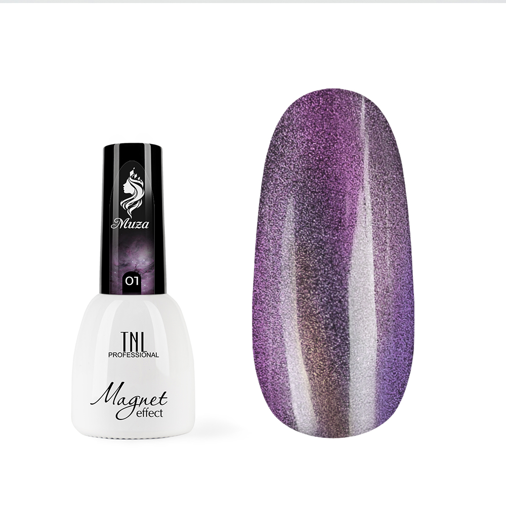 Гель-лак TNL кошачий глаз Muza №01 – Нежный ангел (7 мл.)