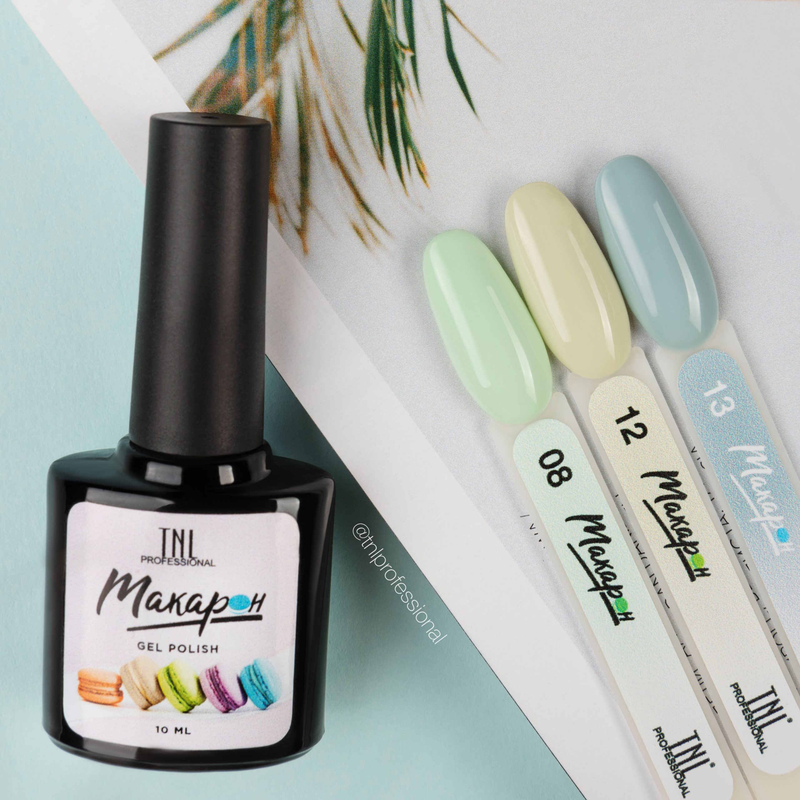 Гель-лак TNL Макарон №13 – Дор блю с грушей (10 мл)