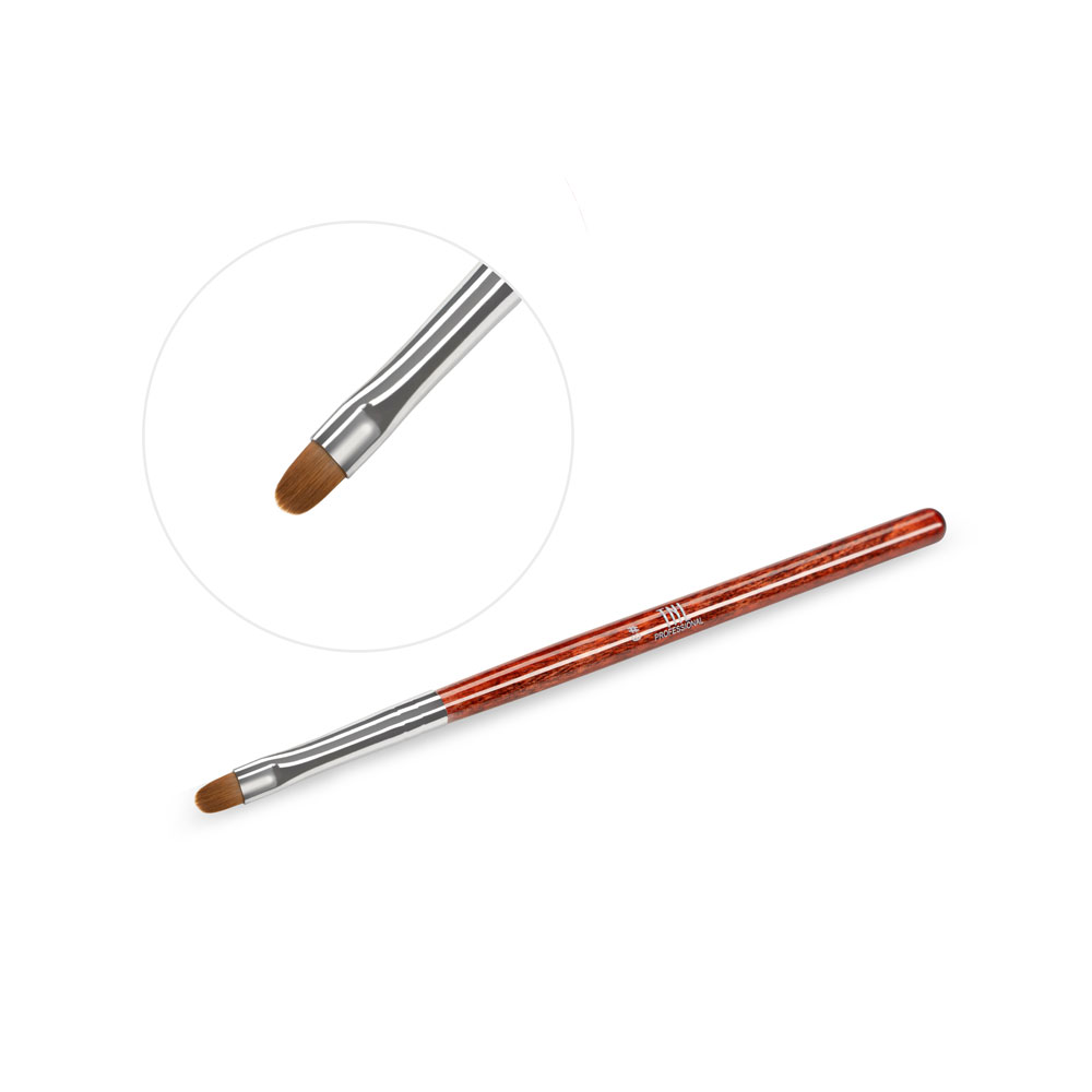 Кисть для геля “TNL” – закругленная №06 улучшенная в тубе