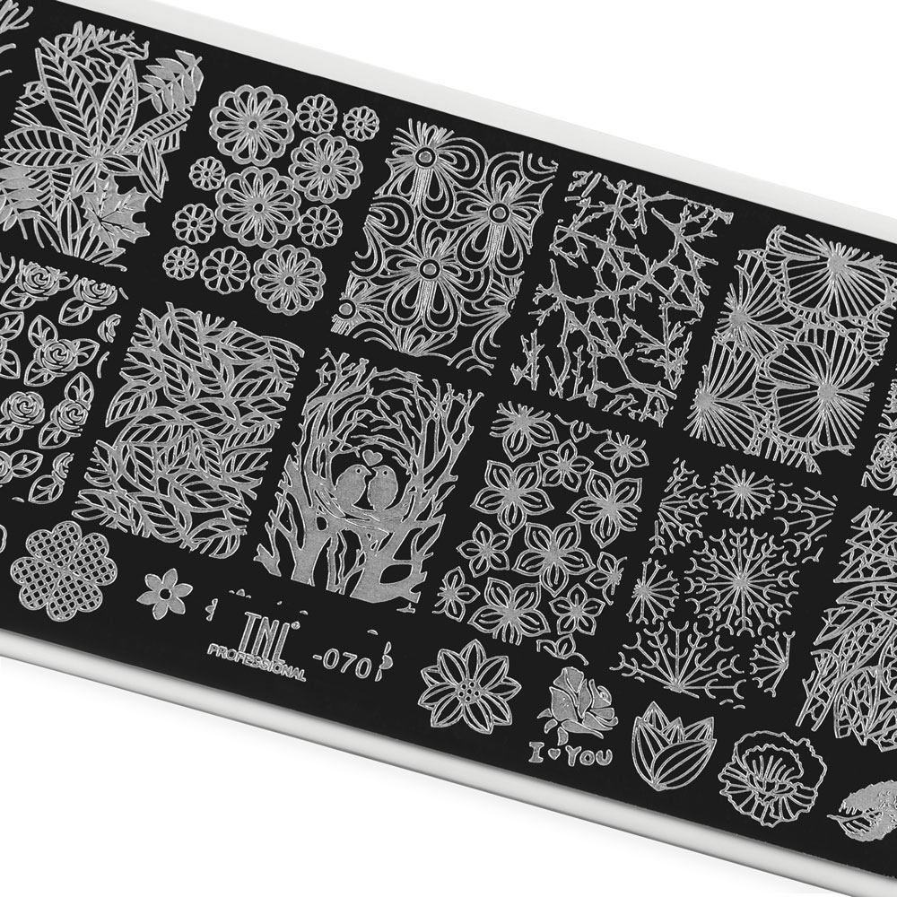 Пластина для стемпинга TNL Premium – amazing flora (070)