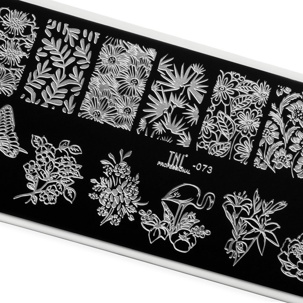 Пластина для стемпинга TNL Premium – flower`s mood (073)