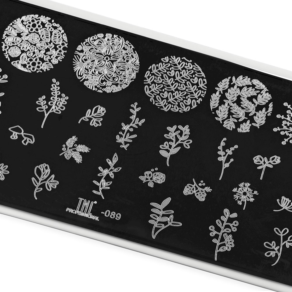 Пластина для стемпинга TNL Premium – mini plants (089)