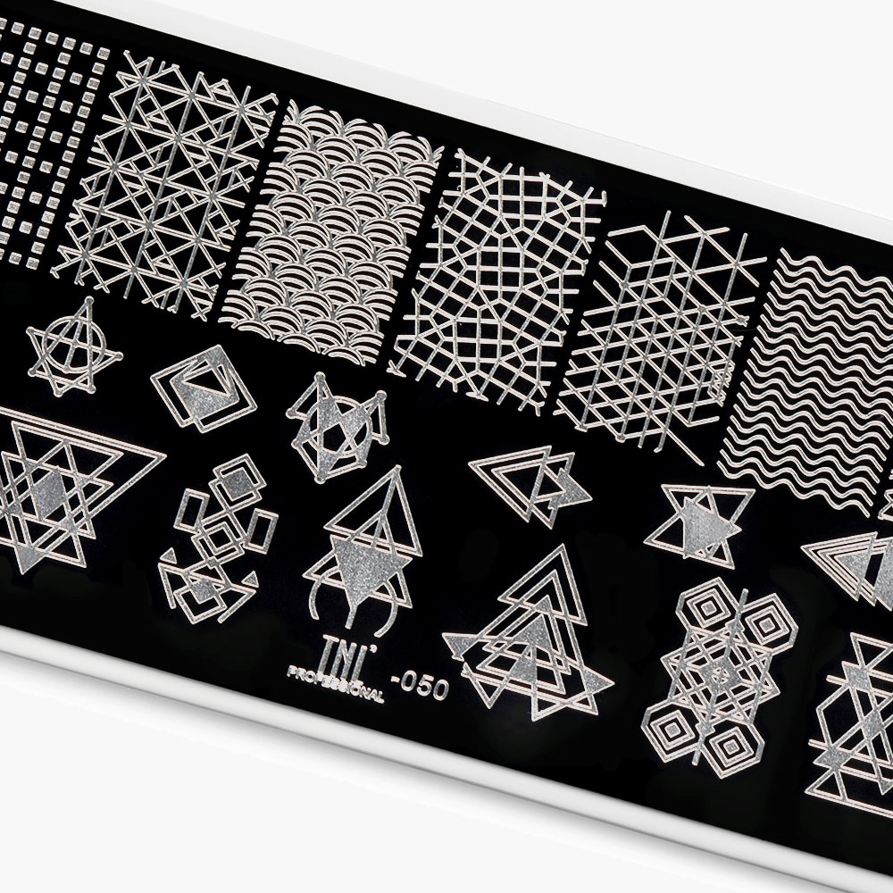 Пластина для стемпинга TNL Premium – абстракция и геометрия (50)