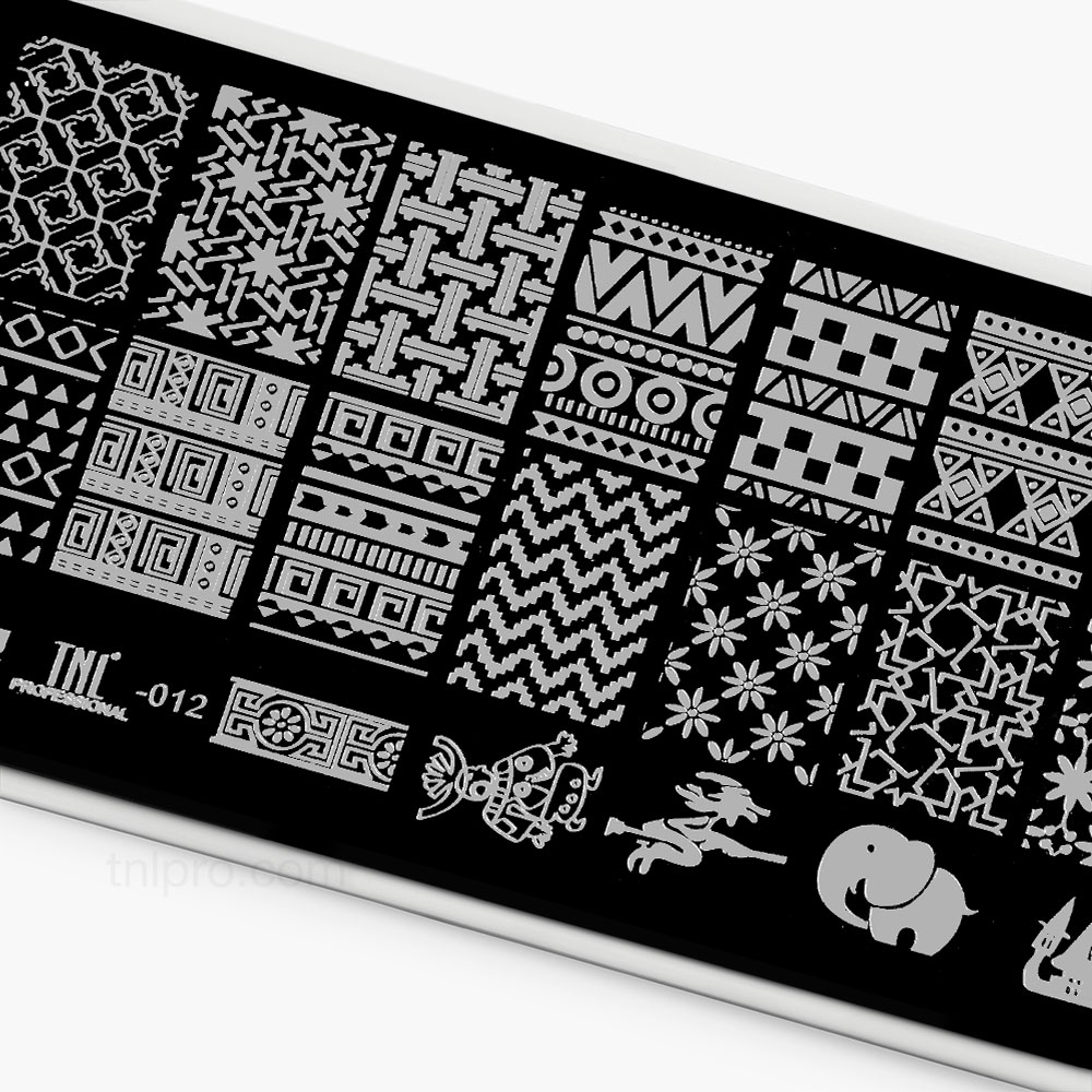 Пластина для стемпинга TNL Premium – африканские узоры (12)