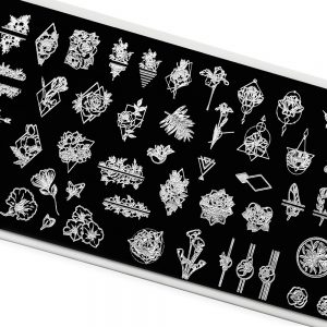 Пластина для стемпинга TNL Premium – в плену цветов (121)