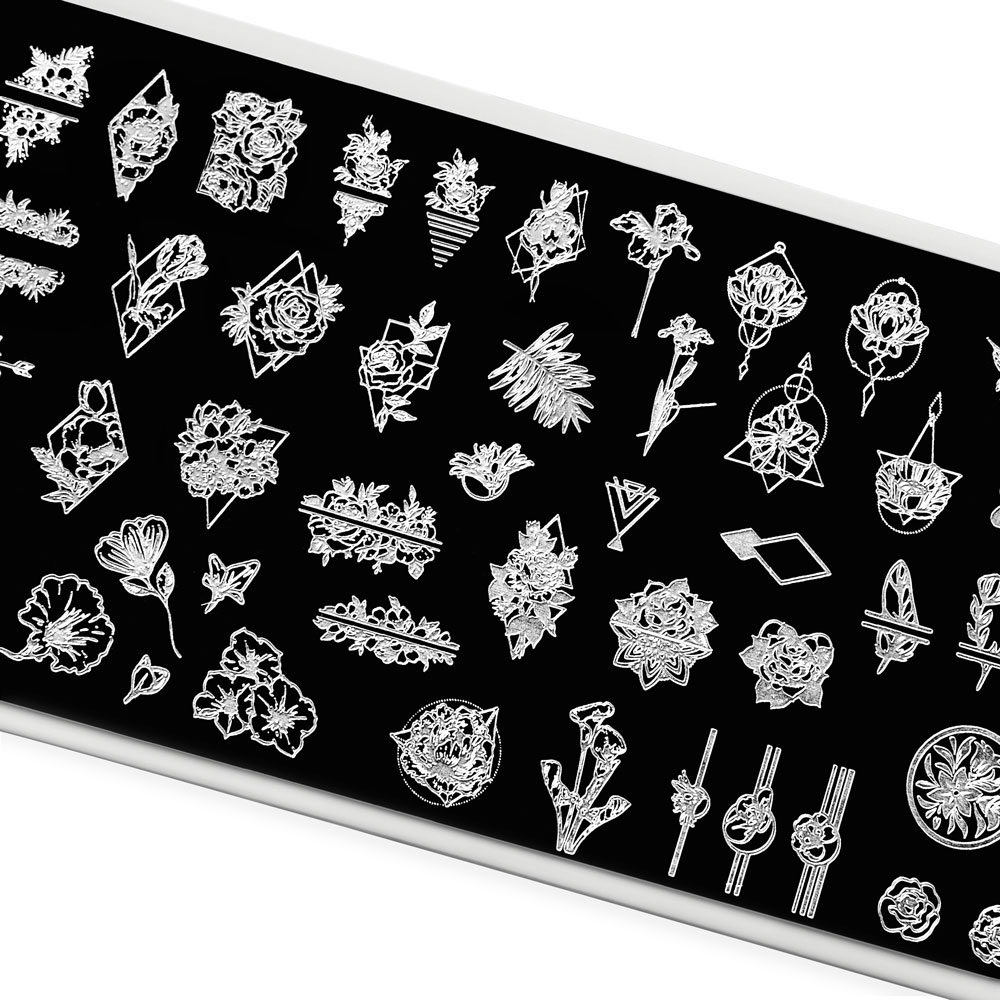 Пластина для стемпинга TNL Premium – в плену цветов (121)