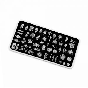 Пластина для стемпинга TNL Premium - в плену цветов (121)