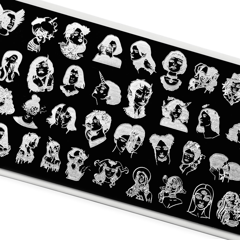 Пластина для стемпинга TNL Premium – девушка из сказки (115)