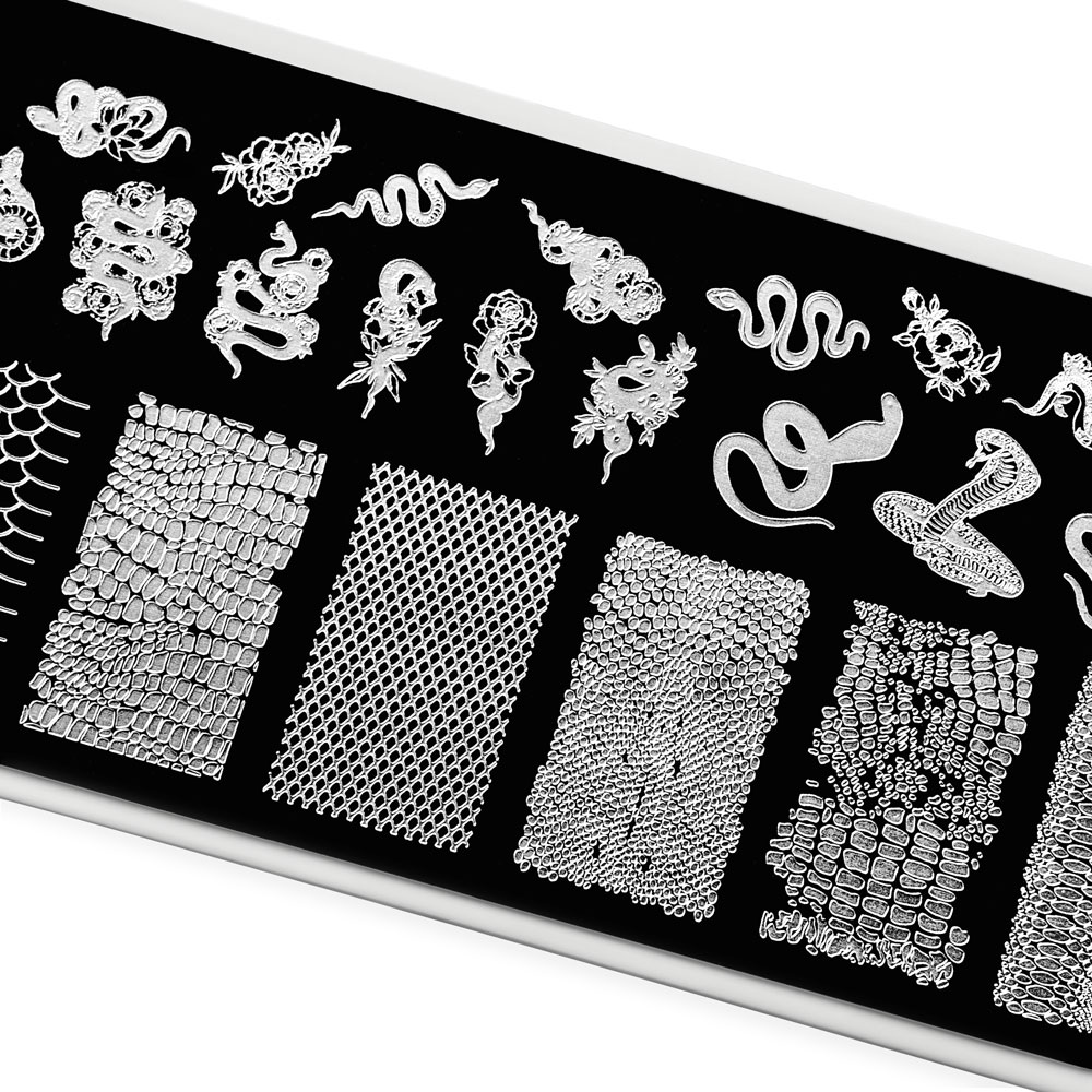 Пластина для стемпинга TNL Premium – змеиная хитрость (120)