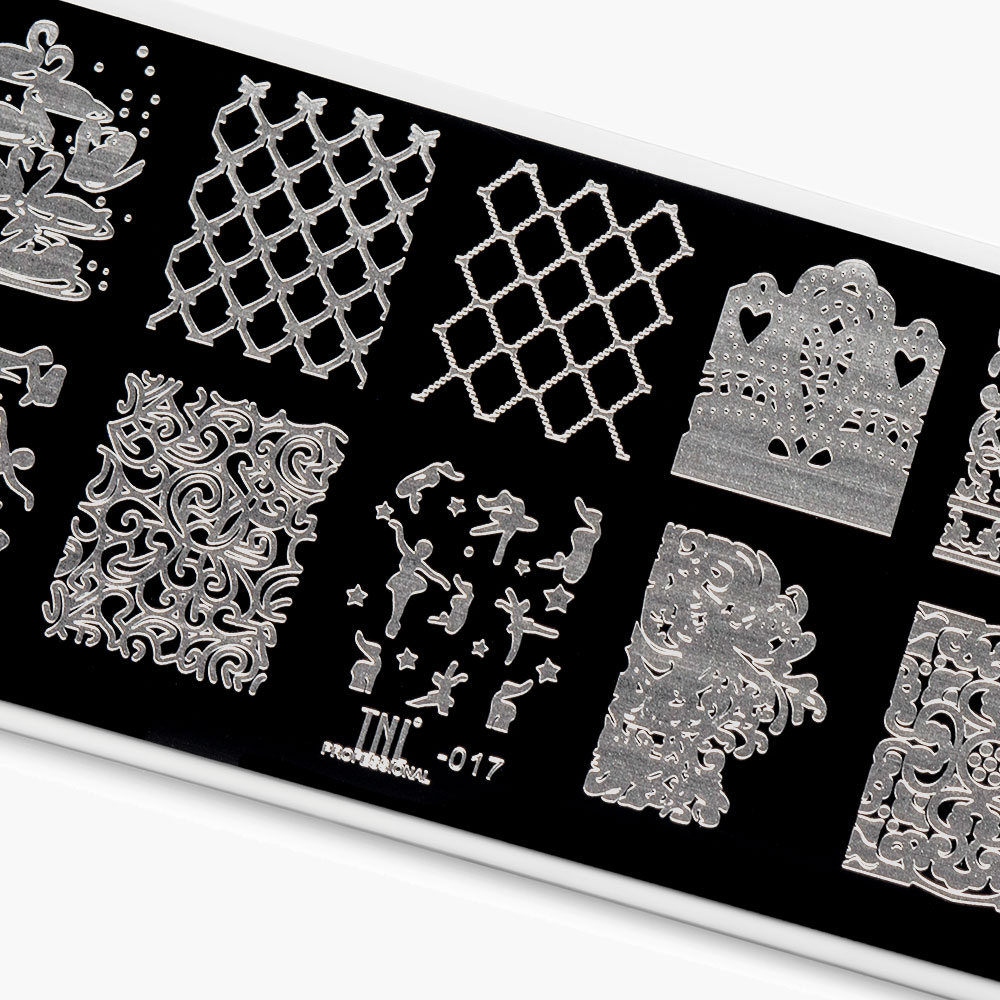 Пластина для стемпинга TNL Premium – лебединое озеро (17)