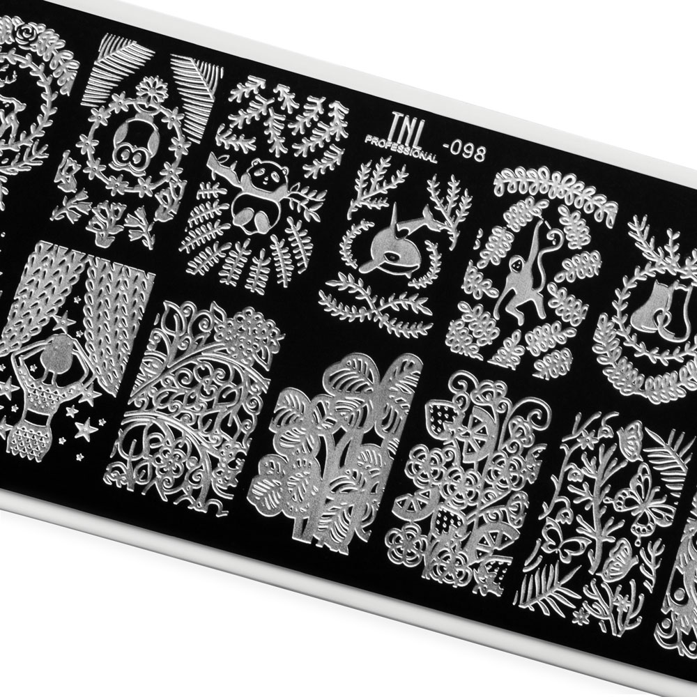 Пластина для стемпинга TNL Premium – лесные фантазии (098)