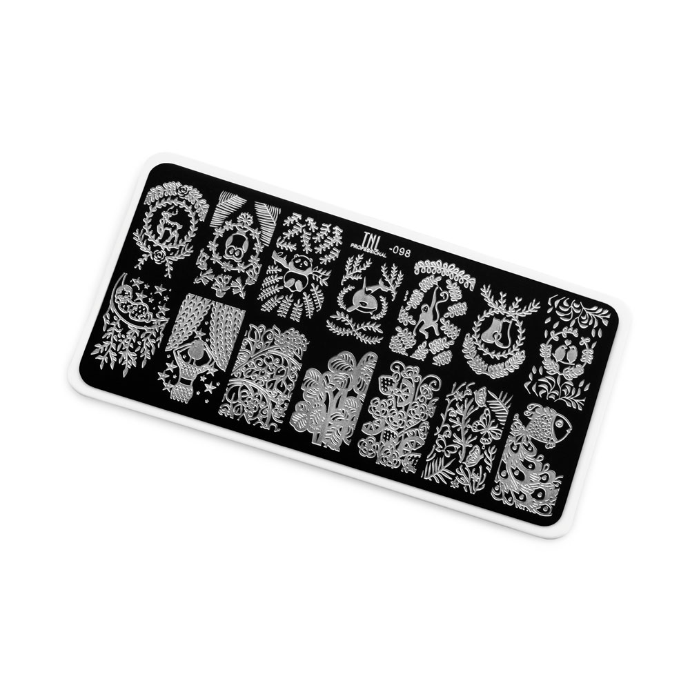 Пластина для стемпинга TNL Premium – лесные фантазии (098)