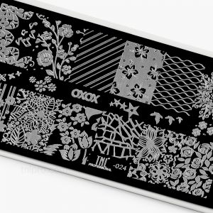 Пластина для стемпинга TNL Premium – мелодия цветов (24)