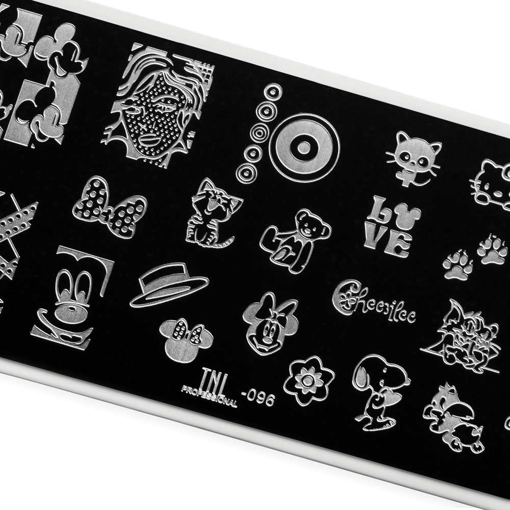 Пластина для стемпинга TNL Premium – мультяшки (096)