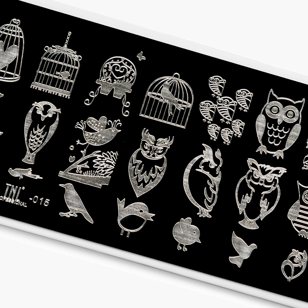 Пластина для стемпинга TNL Premium – пение птиц (15)