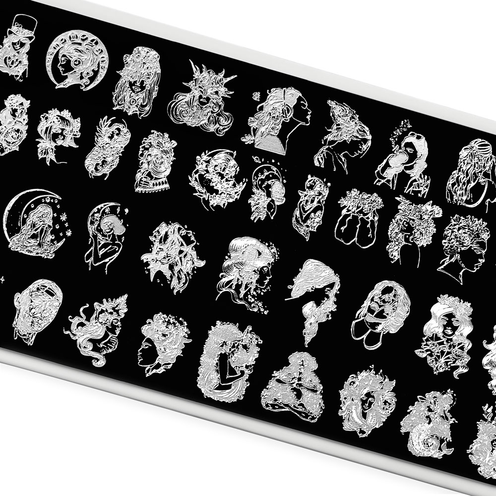 Пластина для стемпинга TNL Premium – прелестная нимфа (118)