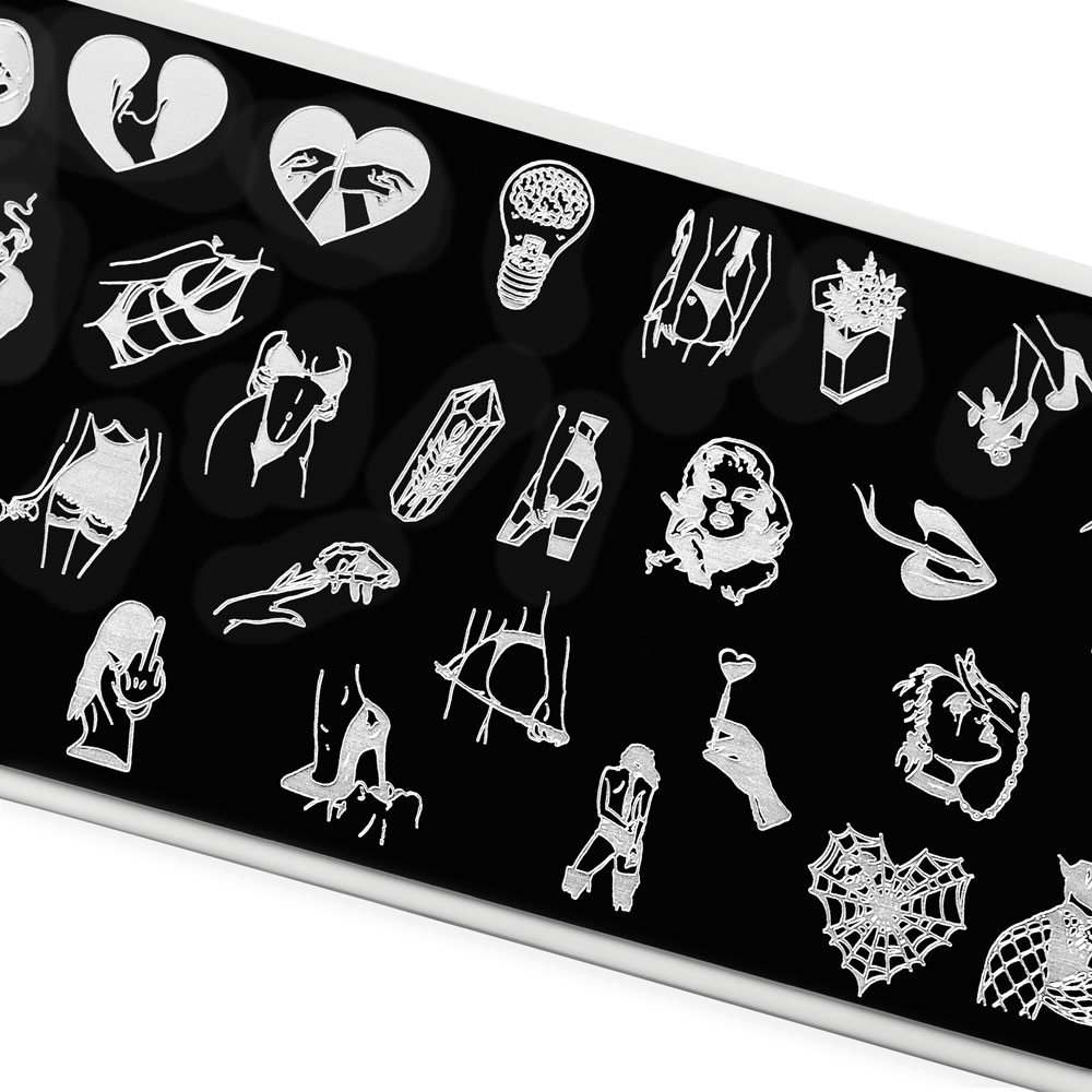 Пластина для стемпинга TNL Premium – роковая женщина (125)