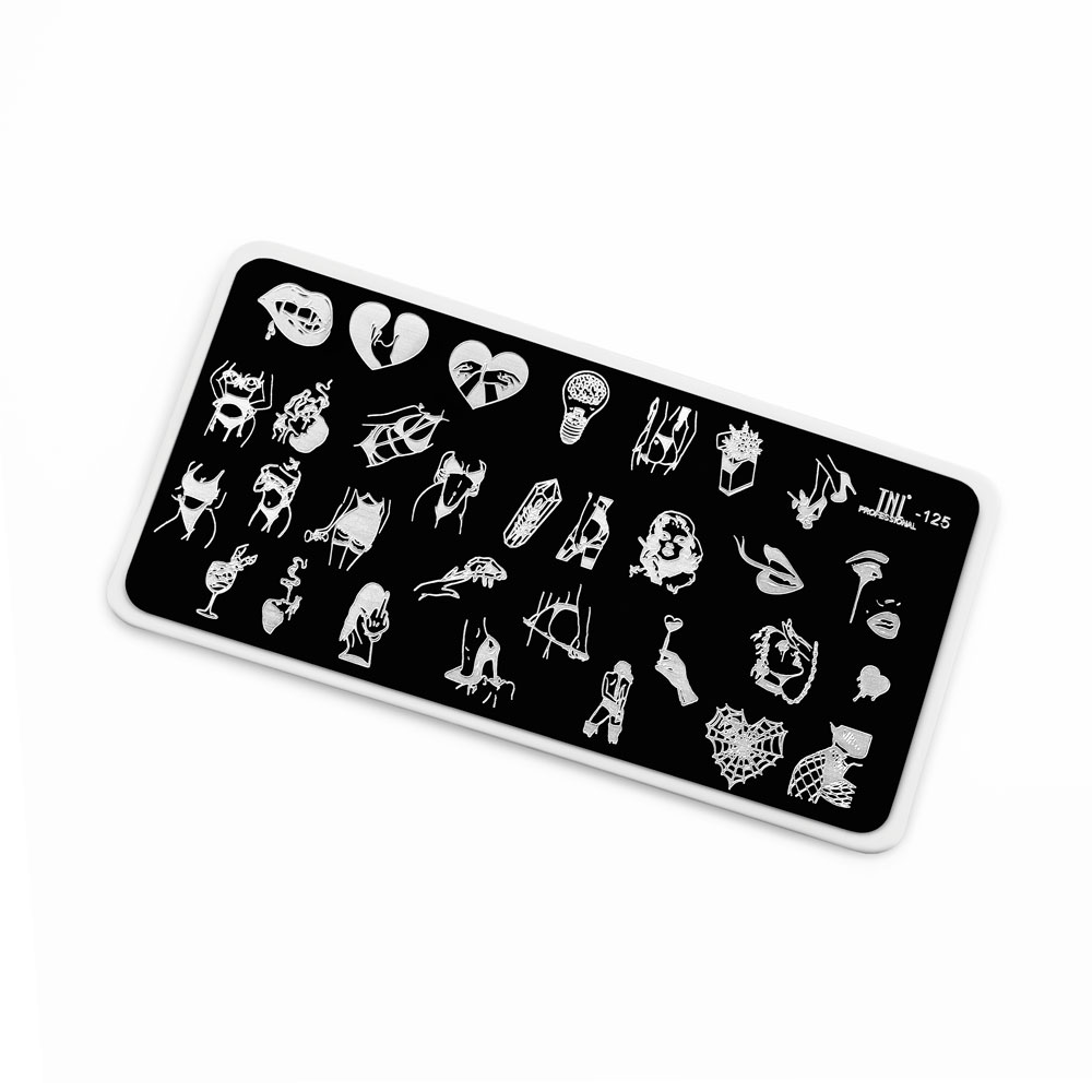 Пластина для стемпинга TNL Premium – роковая женщина (125)