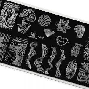 Пластина для стемпинга TNL Premium – силуэтные линии (080)