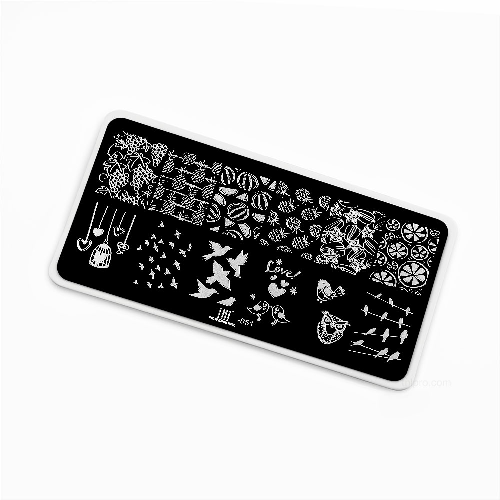 Пластина для стемпинга TNL Premium – сладость любви (51)