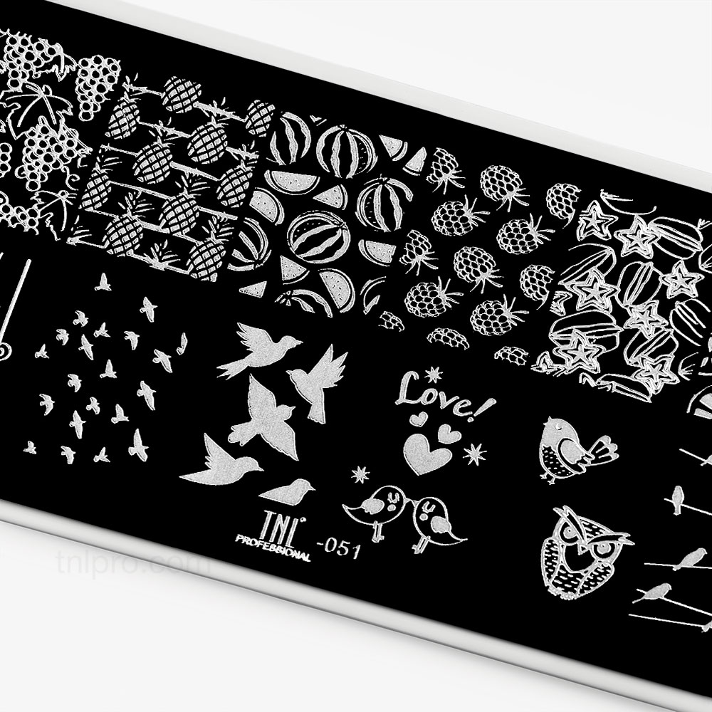 Пластина для стемпинга TNL Premium – сладость любви (51)