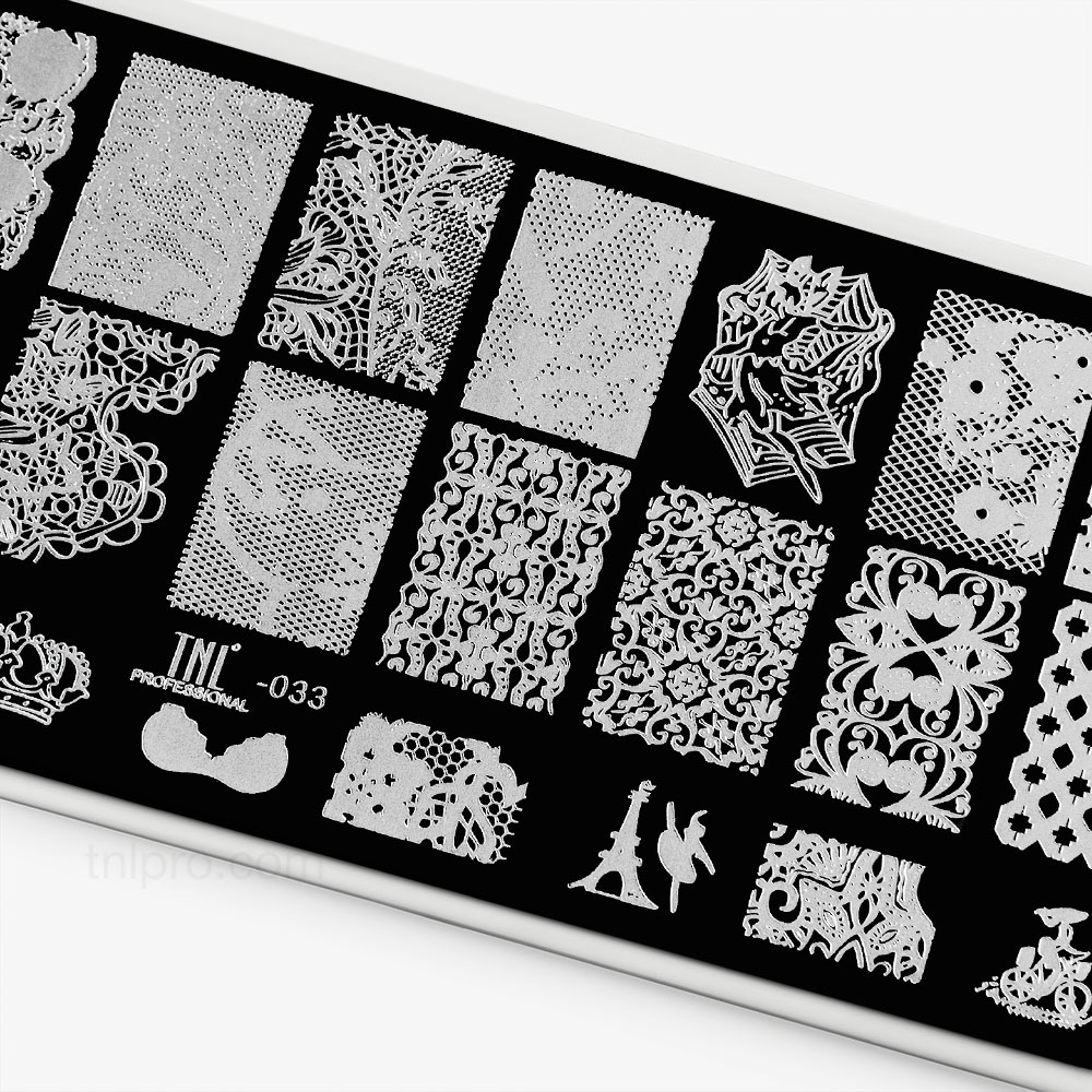 Пластина для стемпинга TNL Premium – танец кружева (33)