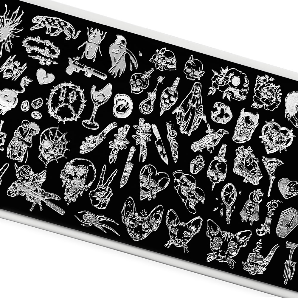 Пластина для стемпинга TNL Premium – темные чары (117)