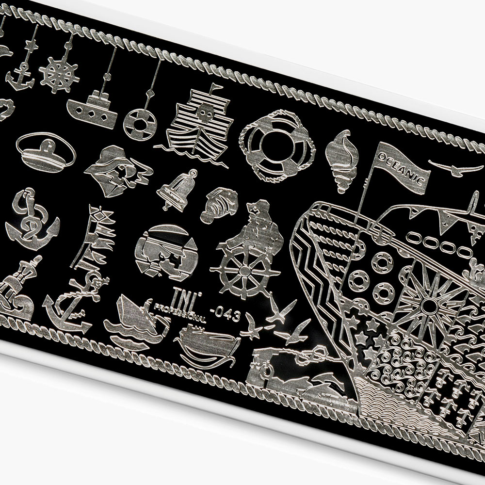 Пластина для стемпинга TNL Premium – Тихий океан (43)