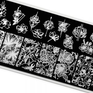 Пластина для стемпинга TNL Premium – тропический цветок (124)