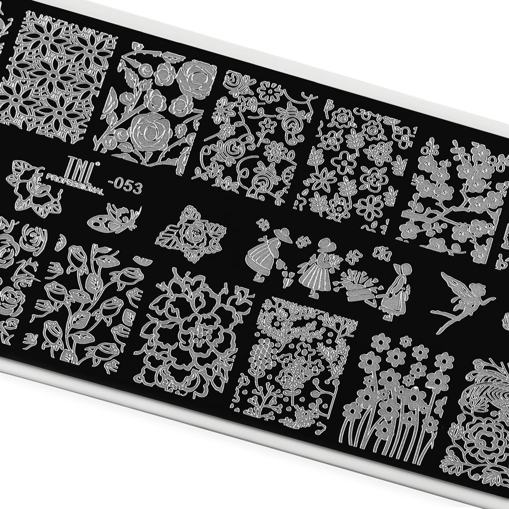 Пластина для стемпинга TNL Premium – феи цветов (53)