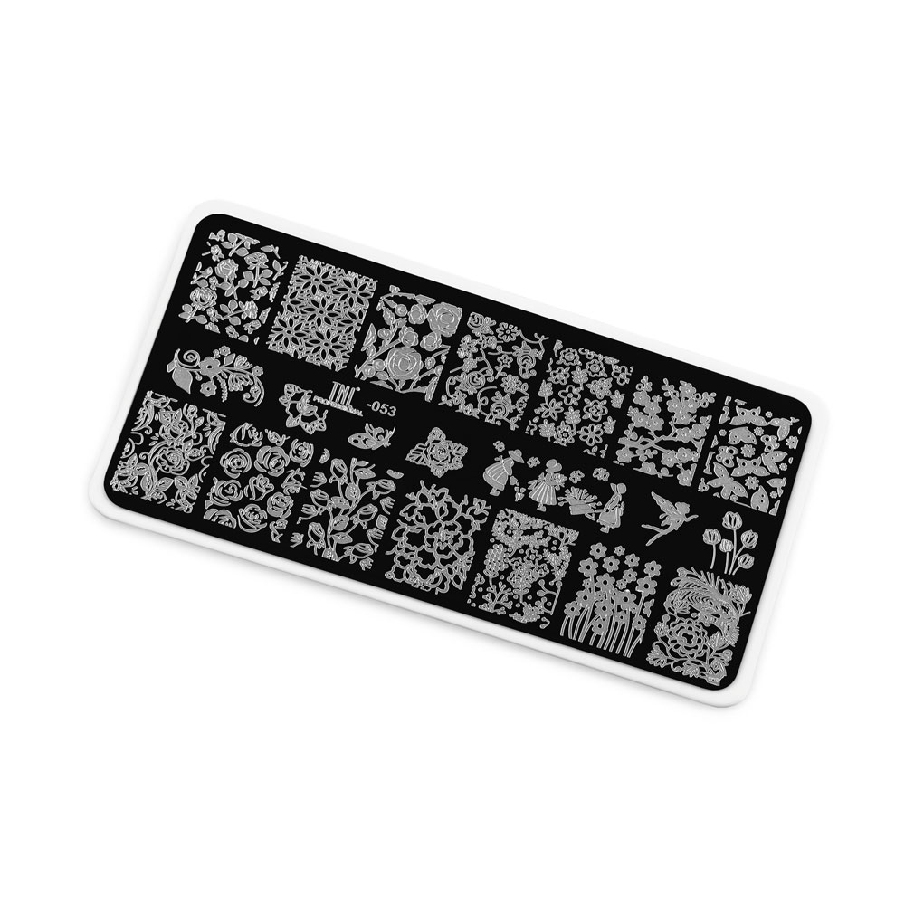 Пластина для стемпинга TNL Premium – феи цветов (53)