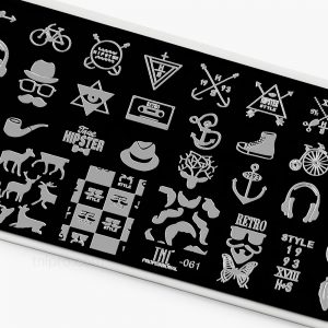 Пластина для стемпинга TNL Premium – хипстер (61)