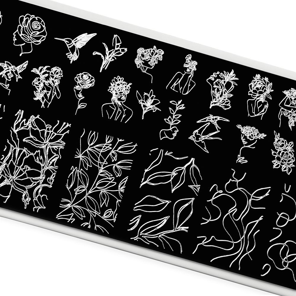 Пластина для стемпинга TNL Premium – цветочное обаяние (119)