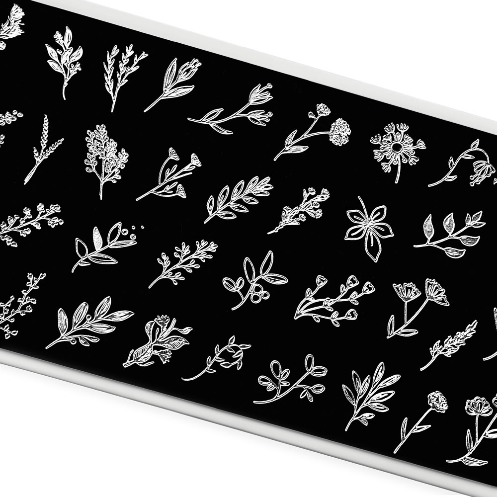 Пластина для стемпинга TNL Premium – цветочное танго (130)