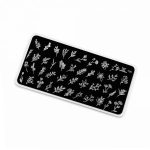 Пластина для стемпинга TNL Premium - цветочное танго (130)