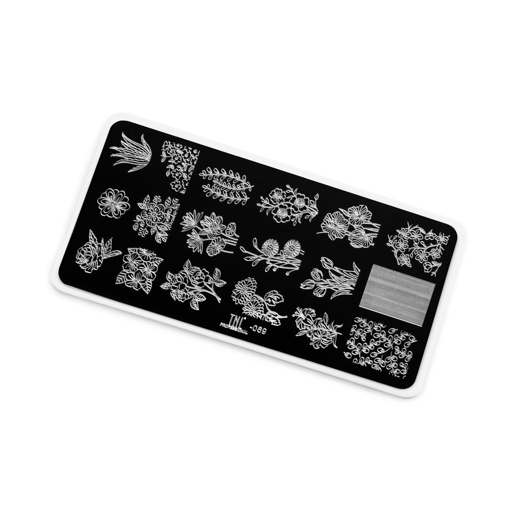 Пластина для стемпинга TNL Premium – цветочные мотивы (069)