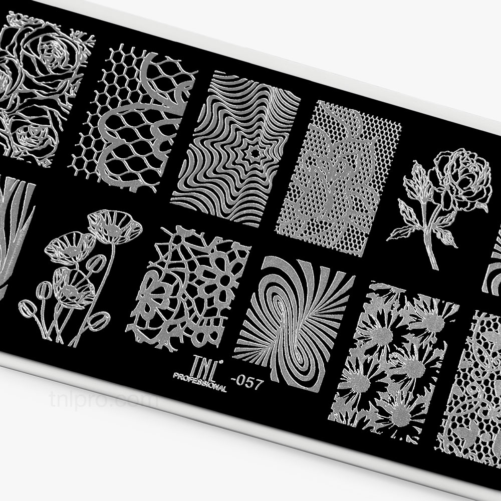 Пластина для стемпинга TNL Premium – цветочные поля (57)