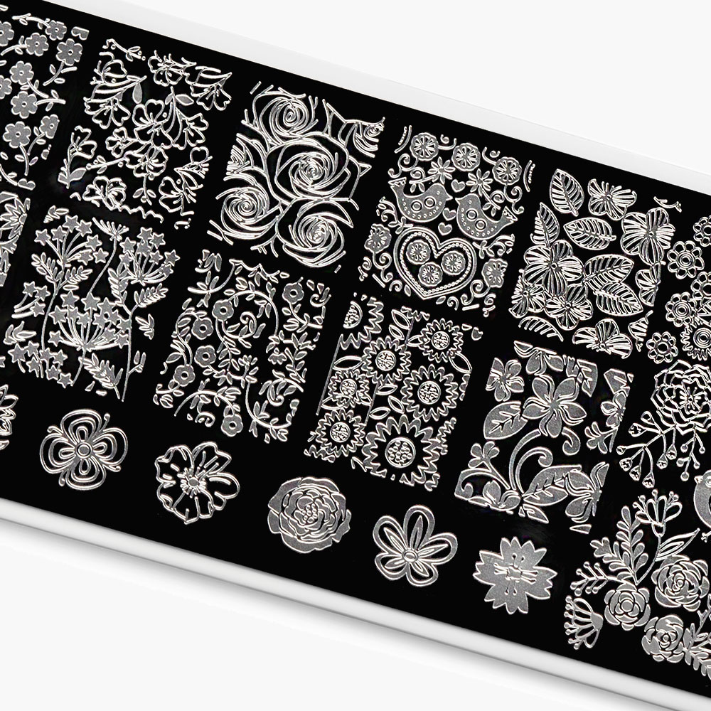 Пластина для стемпинга TNL Premium – цветочный сад (36)