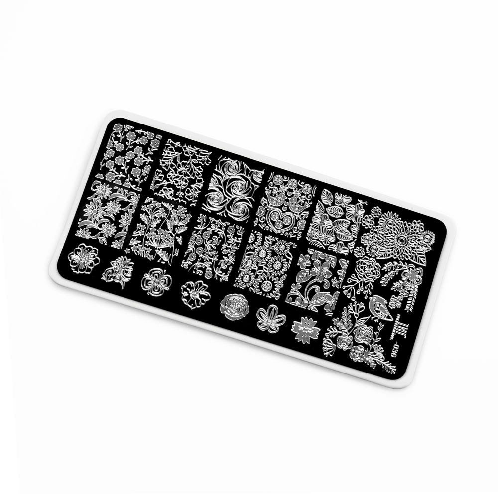 Пластина для стемпинга TNL Premium – цветочный сад (36)