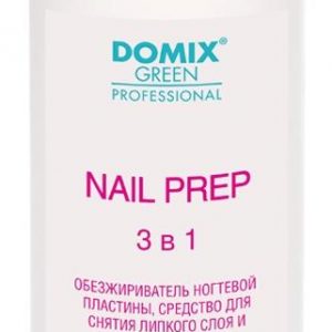 1л DGP Nail prep 3 в 1. Обезжириватель ногтевой пластины, средство для снятия липкого слоя и лака дл