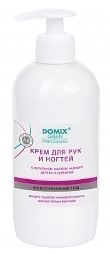 500мл DGP Крем для рук и ногтей с кератином, маслом чайного дерева и коллоидным серебром