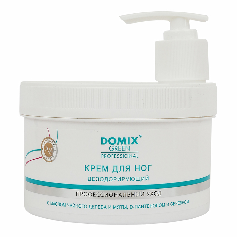 500мл DGP Крем для ног дезодорирующий с серебром и маслом чайного дерева
