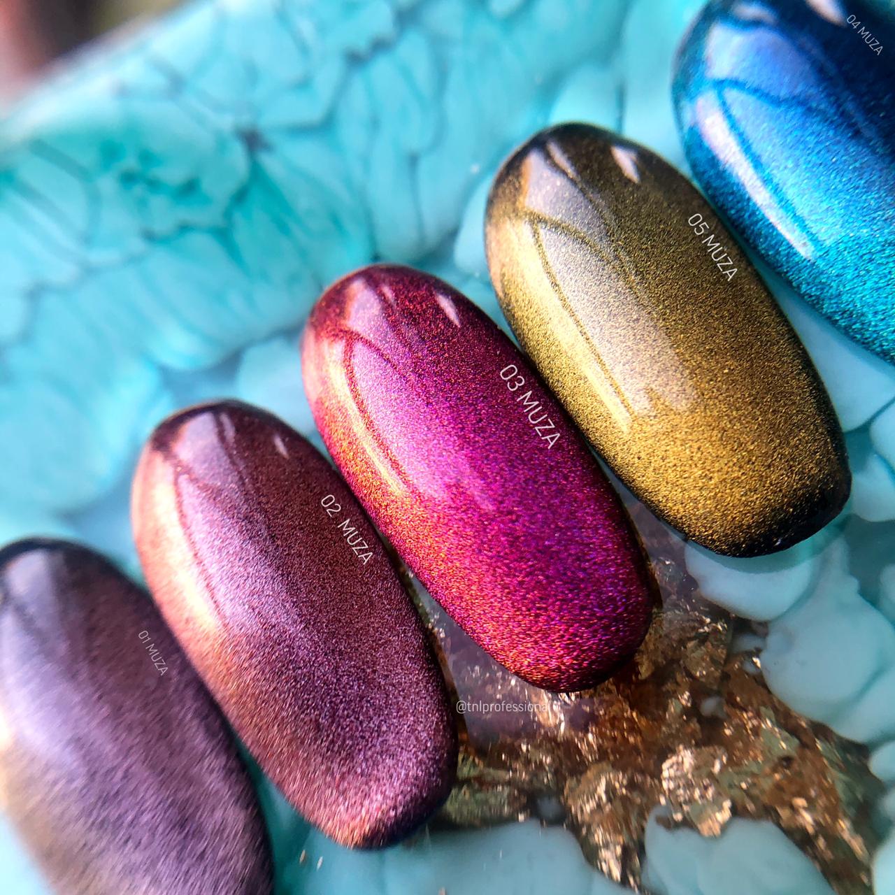 Гель-лак TNL кошачий глаз Muza №03 – Цветочная фея (7 мл.)